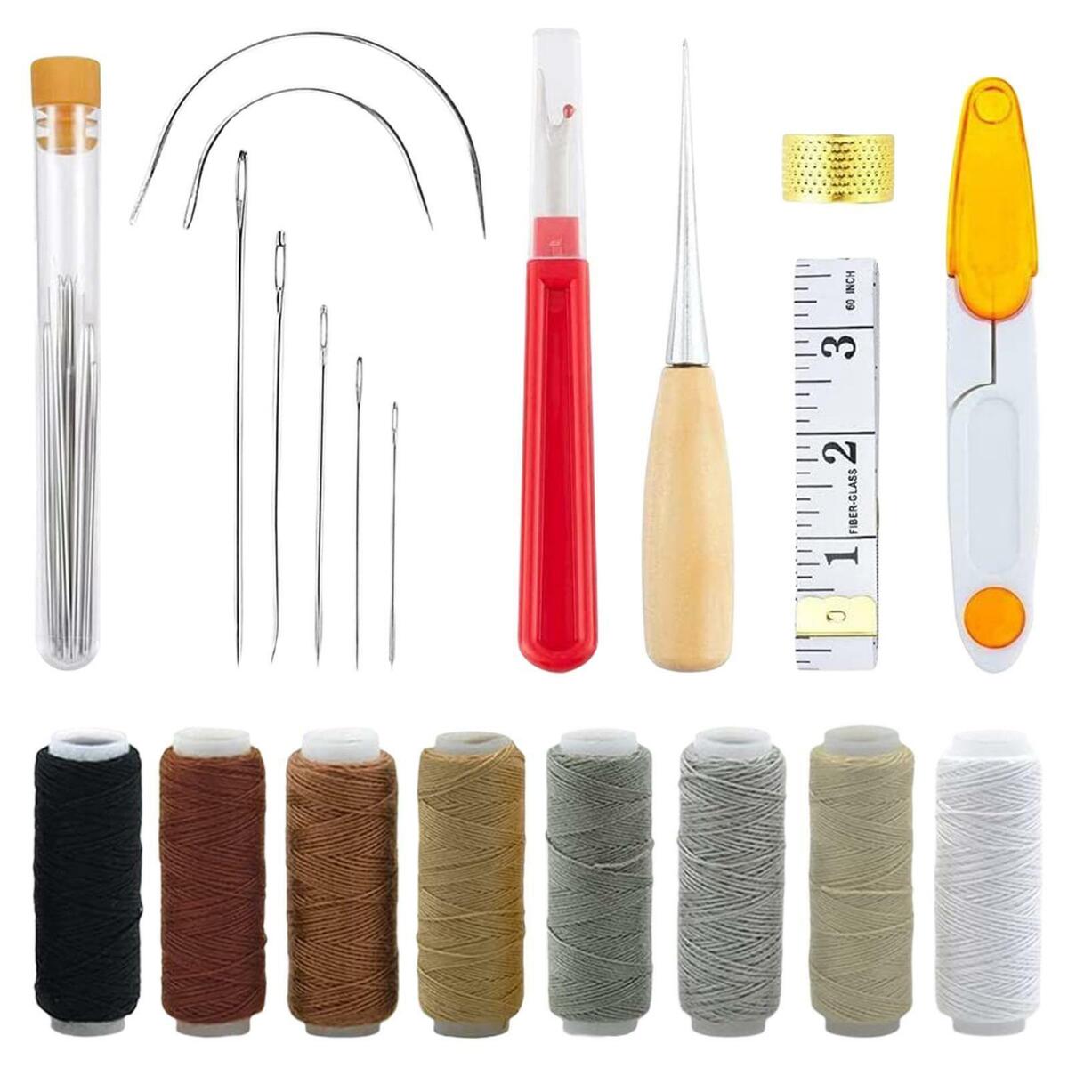 Professional Leather Craft Sewing Tools Kit Repair Drilling DIY