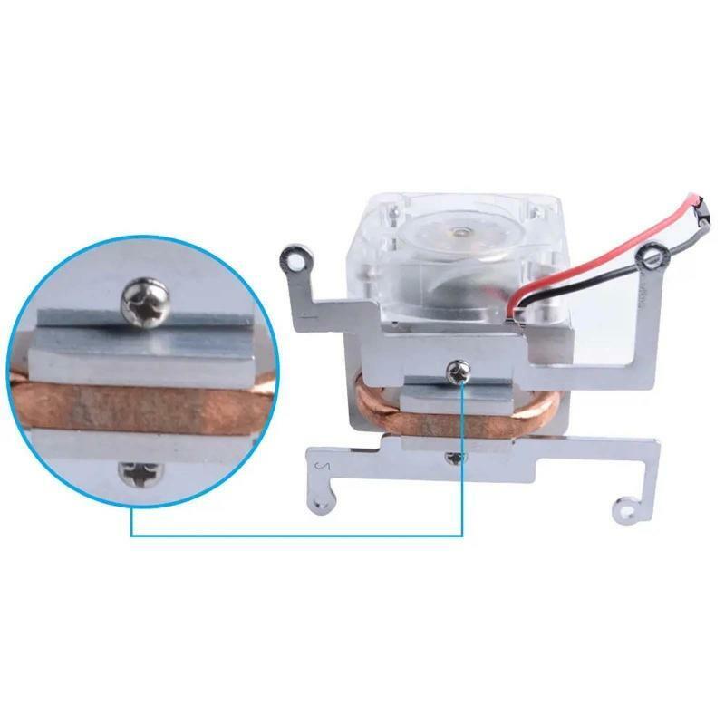 CPU Cooling V2.0 Fan 7 Colours Light Bracket 5-layer Case for Raspberry Pi 4B/3B