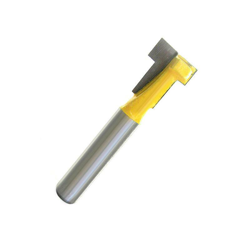 3/8'' T-Slot Cutter 1/4'' Shank Steel Handle Milling Woodworking Router Bit