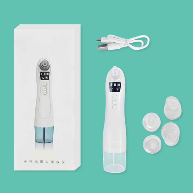 Electric Pore Cleaner Rechargeable Pores Extractor 3 Modes Adjustment 4 Probes