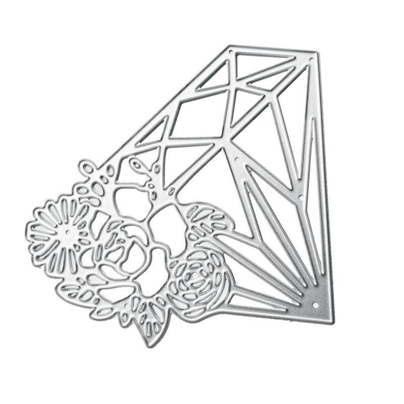 Rose Diamond Metal Cutting Dies Stencil DIY Scrapbook Album Paper Card Template