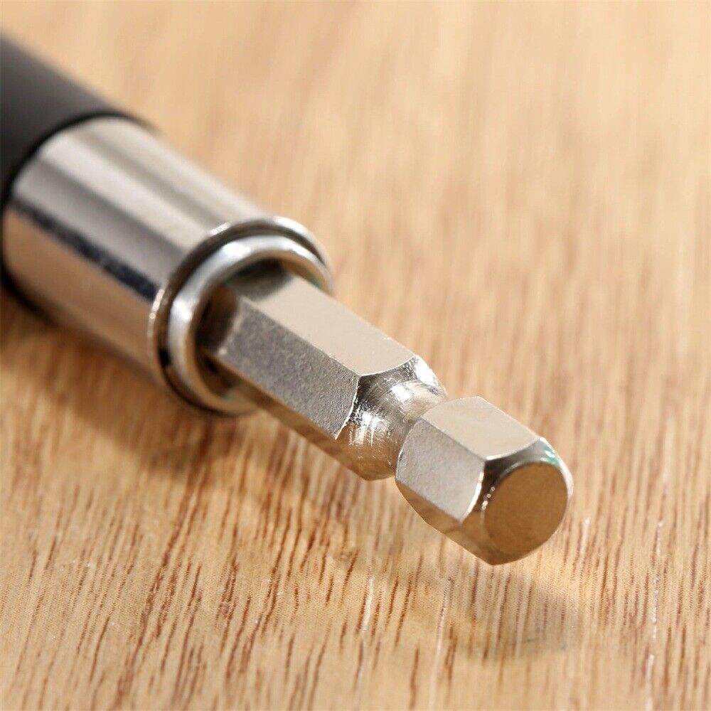 80mm-200mm Extended Shaft Power Screwdriver Holder Drill Bit Adapter Hex Shank