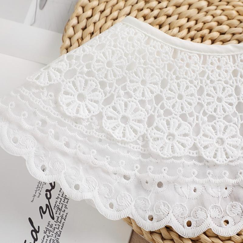 Lace False Collar Hollow Flower Women Faux Collar Exquisite Decoration