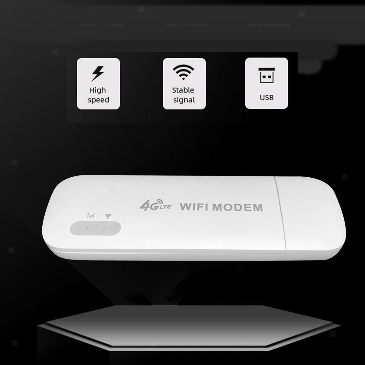 Portable 4G WiFi Router WiFi Dongle 4G Modem High Speed for Indoor Outdoor