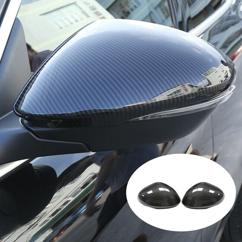 2x Carbon Fiber Style Side Mirror Cover Cap fit for Alfa Romeo Stelvio 17-20 New