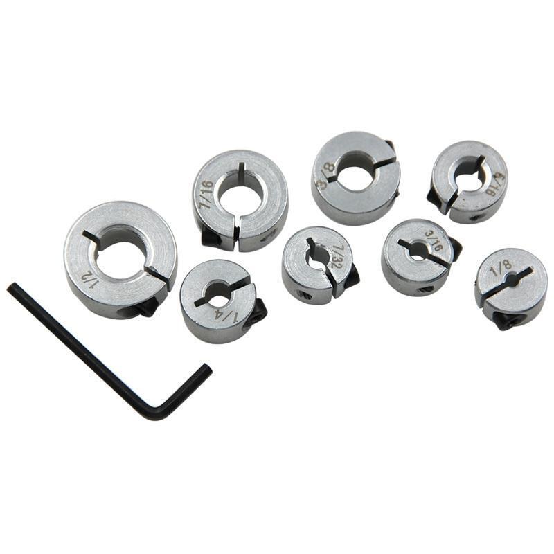 8x Optical Shaft Fixing Ring Shaft Collar Metal Bush Spacer Thrust Clamping Ring
