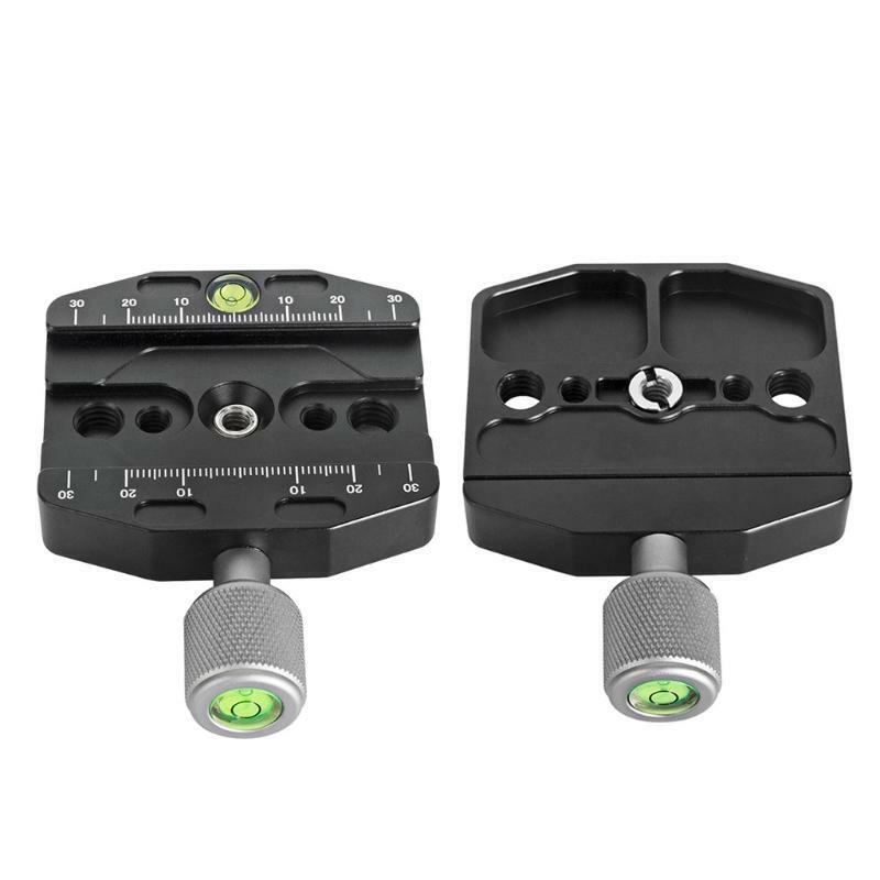 QR-70N 70mm Quick Release Clamp with 1/4 & 3/8 Thread & Bubble Levels Arca-style