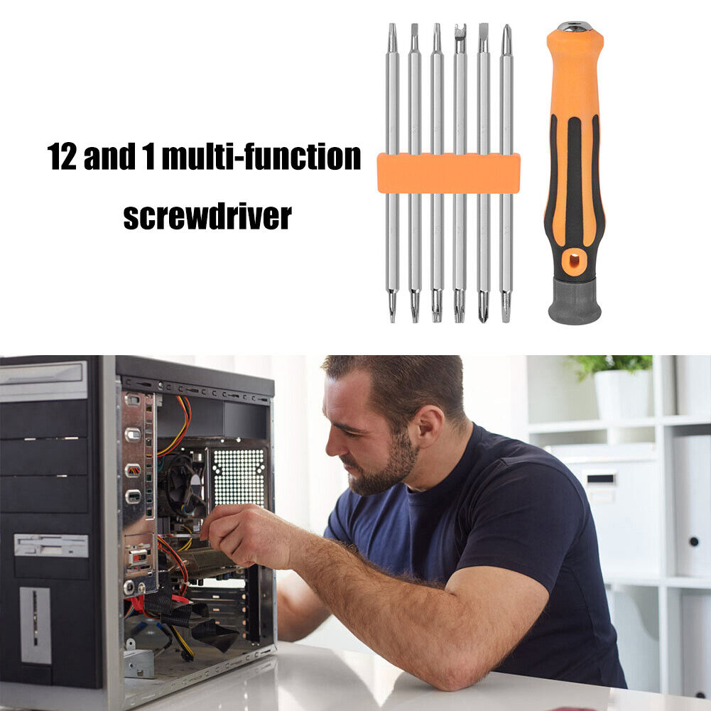 12 in 1 Magnetic Screwdriver Bits Set Repairing Multipurpose Hand Tools