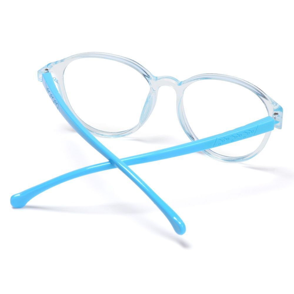 Portable Anti-blue Light Ultra Light Frame Kids Glasses Round Eyeglasses