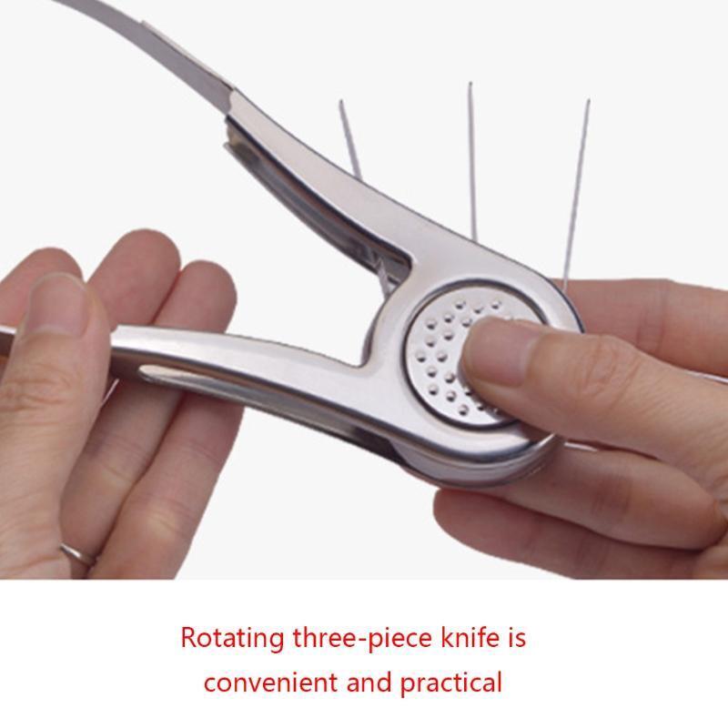 Fruit Slicer Easy Slicer Cutter Fruit Splitter with Sharp Stainless Steel Blade