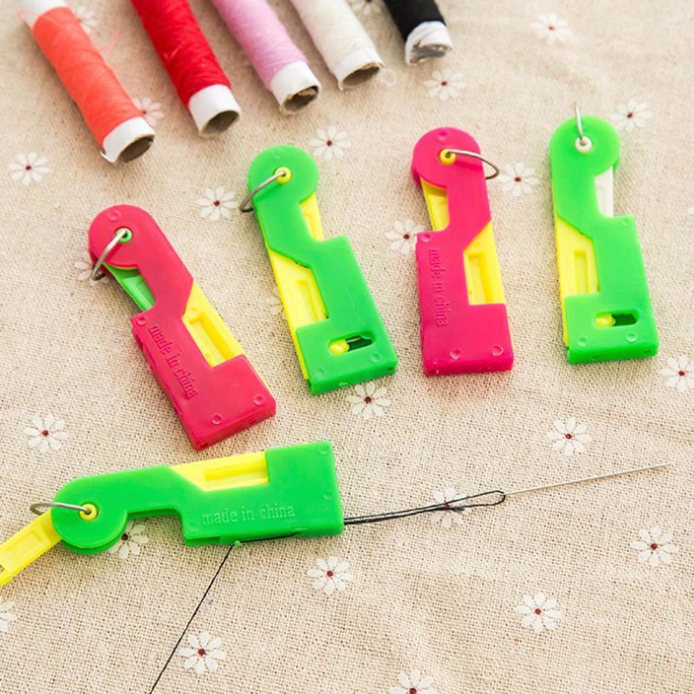10pcs/set Automatic Easy Sewing Needle Device Threader Thread Guide Tools