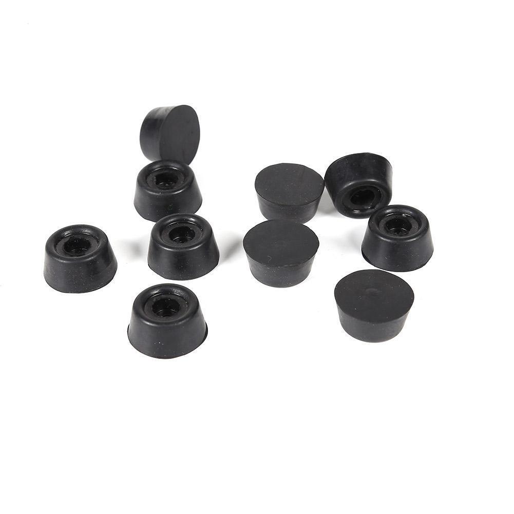 10pcs Pool Cue Tail Protective Sleeve Billiard Rubber Bottom Support Pad