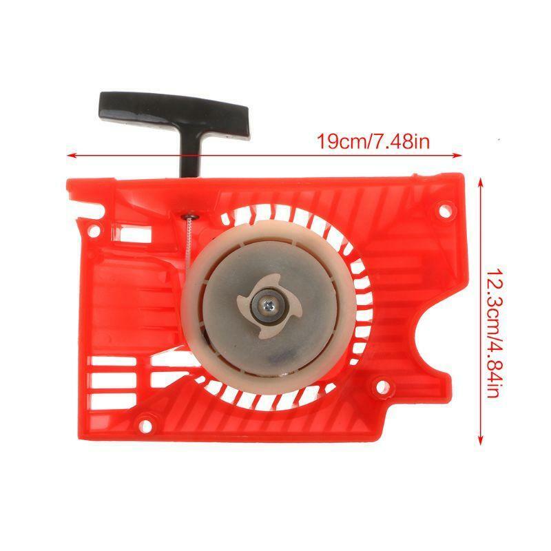 Lawn Mower Single Recoil Pull Start Starter For Chinese Chainsaw 4500 5200 5800