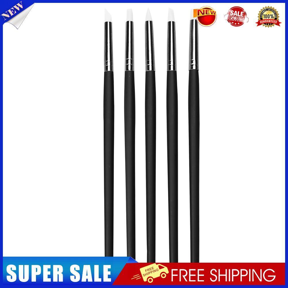 5pcs Polymer Clay Carving Pen Brush Pottery Clay Sculpture Ceramics Tool (A