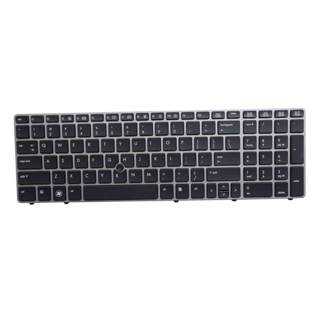 US English Keyboard For  EliteBook 8570P 8560B 6560b 6565b W/ Frame