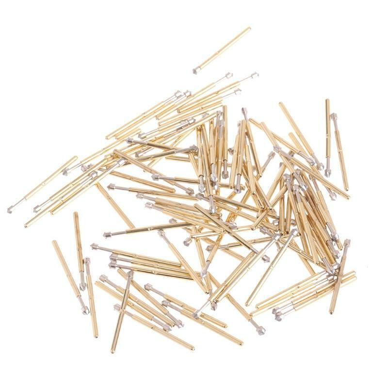 100 Pcs Spring Test Probe Pogo Pin P75-LM2 Dia 1.02mm Length 16.5mm