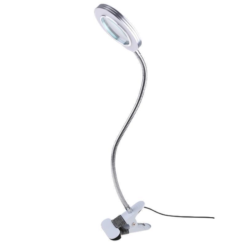 8X Illuminated Magnifier Flexible Rotation Desktop Magnifying Glass Soldering