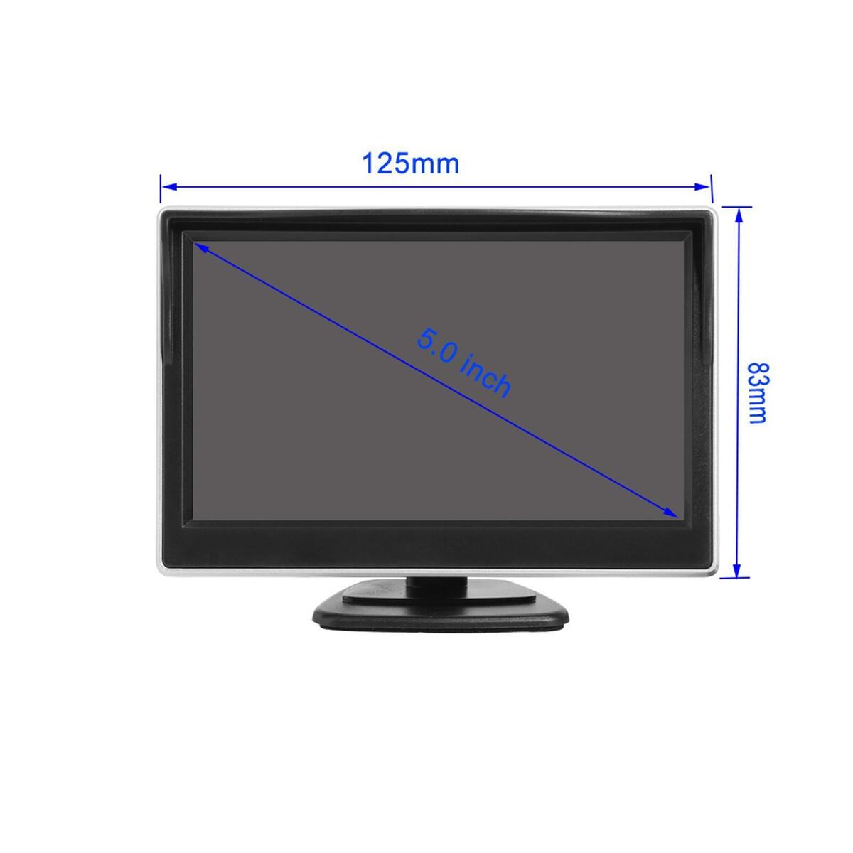 Automotive Car Backup Cameras 5 inch Monitor License Plate Camera Premium
