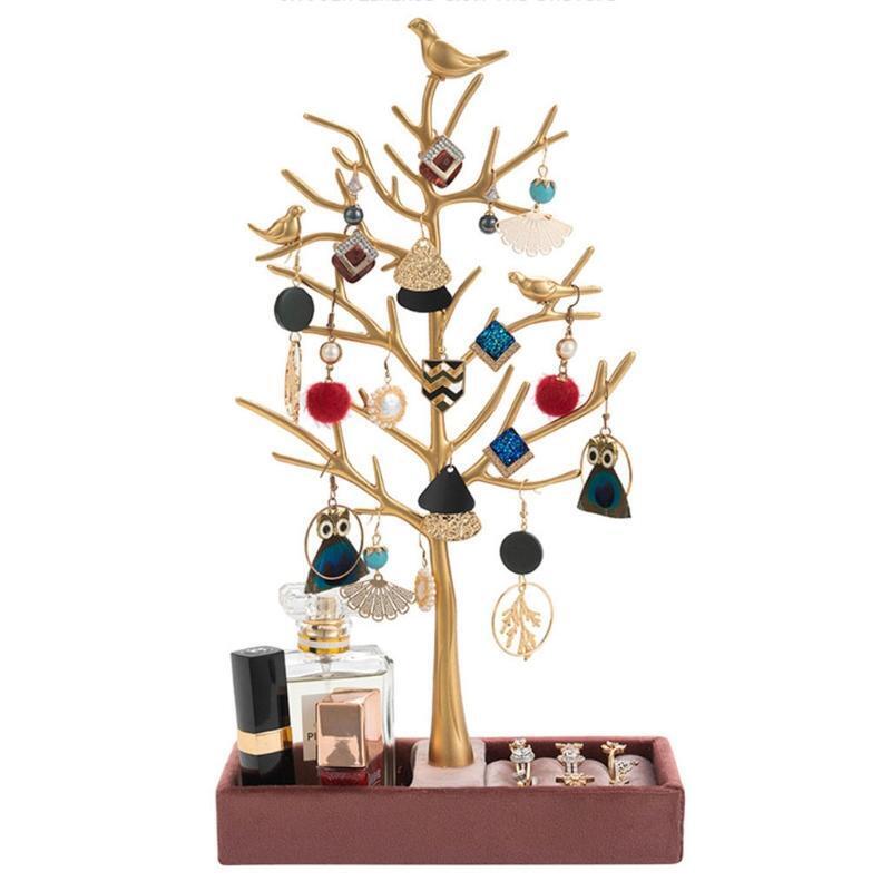Jewelry Tree Stand Display Organizer Necklace Ring Earring Holder Show Rack