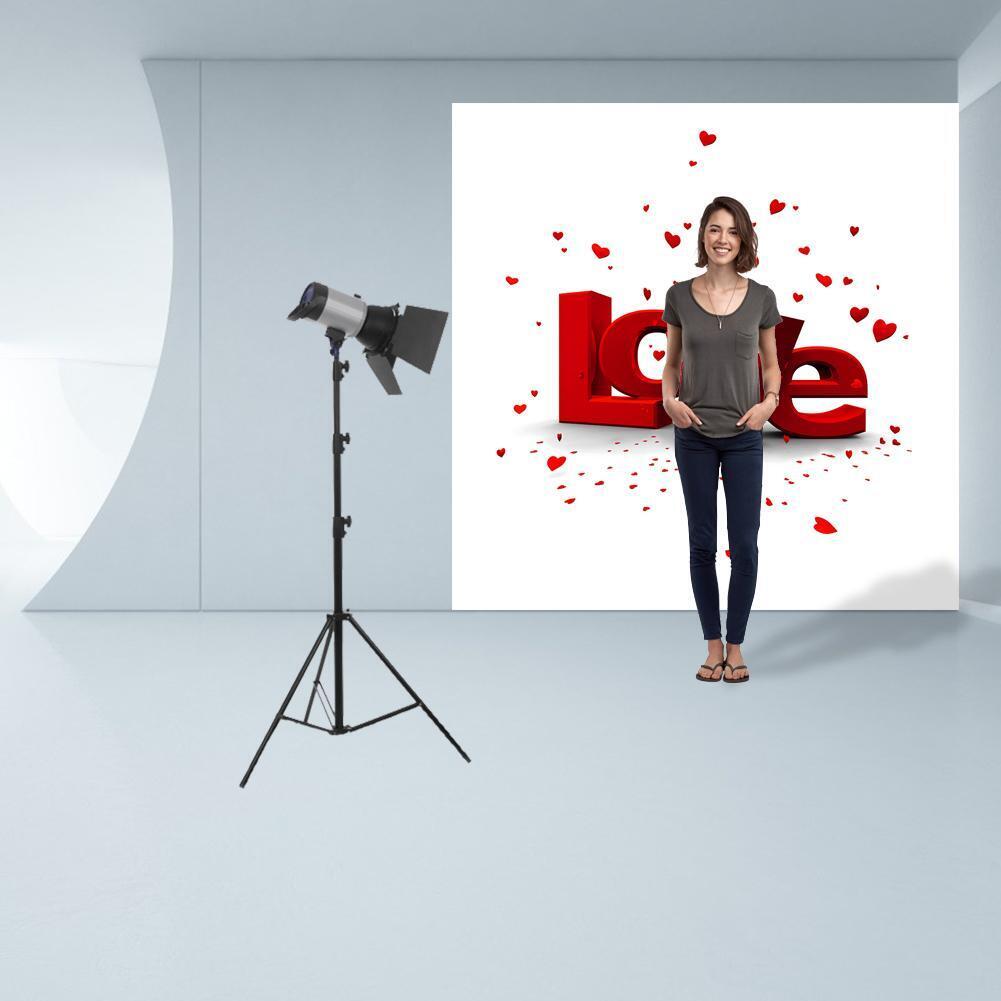 Love Theme Photography Background Cloth Backdrop Studio Decor (0.6x0.6m)