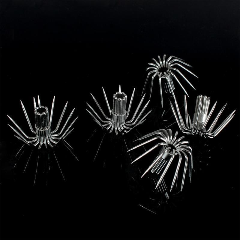 35 Pcs Stainless Steel Multi-size Cuttlefish Squid Jig Fishing Lure Sharp Hooks