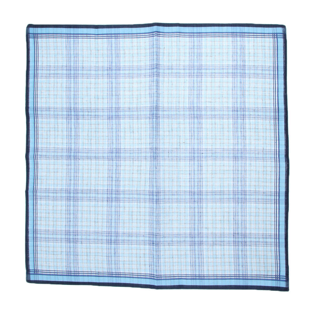 5Pack Men's Plaid Pattern   Classic Pocket Square Hanky