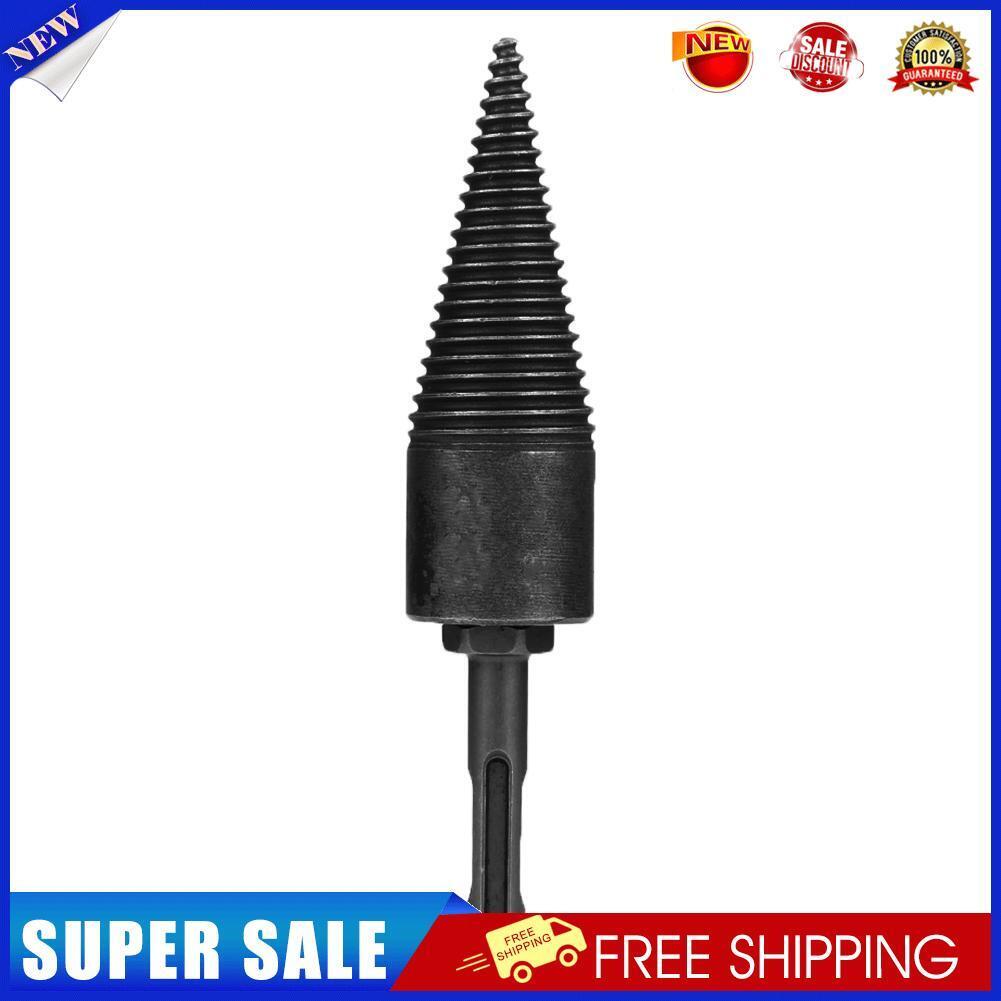 32mm Firewood Splitter Drill Bits Cutting Wood Cone Twist Auger (Round)