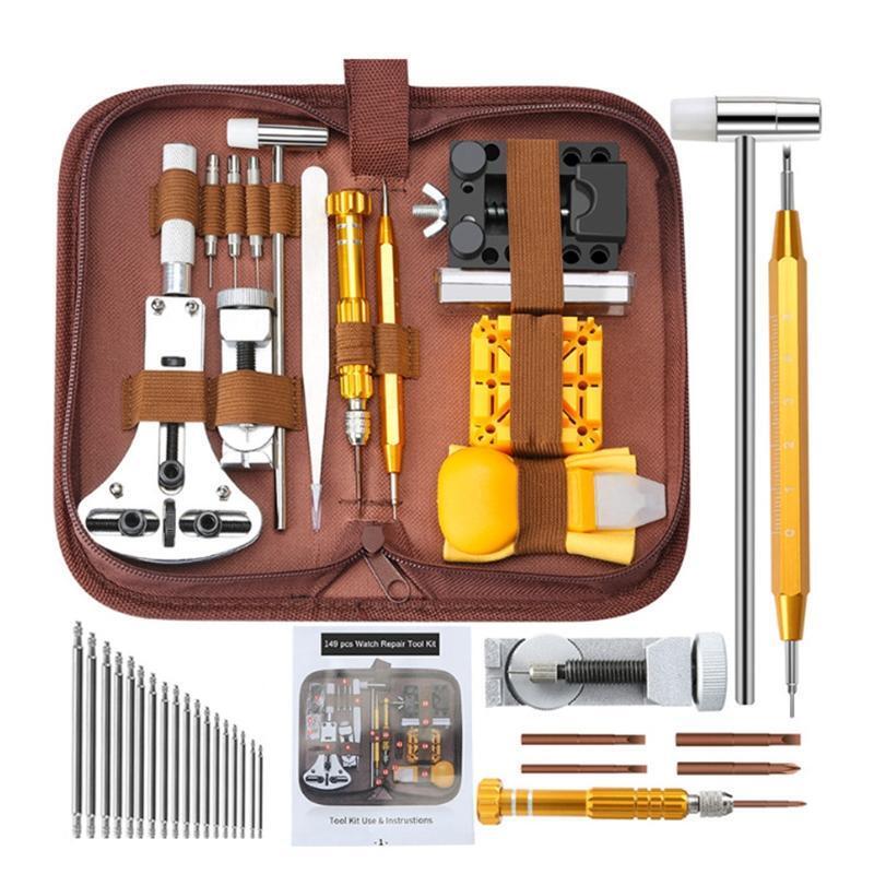 149Pcs Watch Repair Kits Accessories Handling Set for Watch Band Battery Change