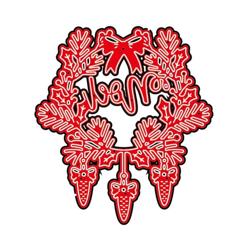 Exquisite Wreath Metal Cutting Die Template Christmas Gifts for Kids Boys Girls