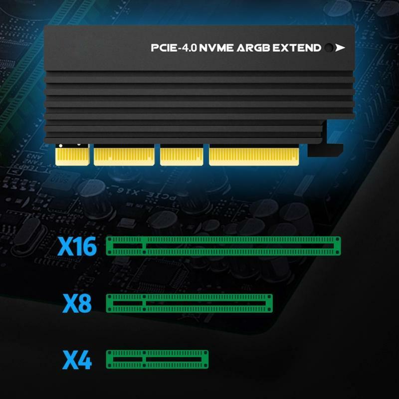 PCIe 4.0  X4 to M.2 NVME Card Disk Controller Expansion Card PCIe Adapter Card