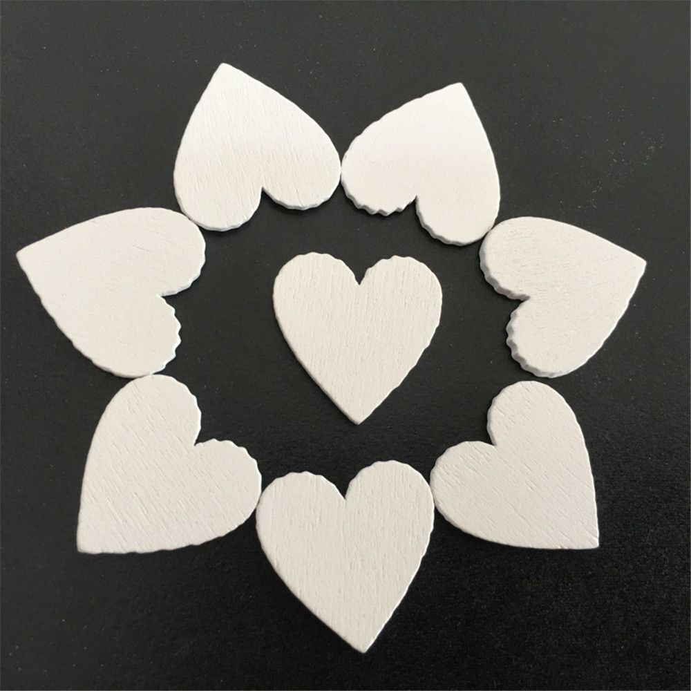 DIY Crafts Decoration Ornament Embellishment Scrapbooking Natural Wood Heart