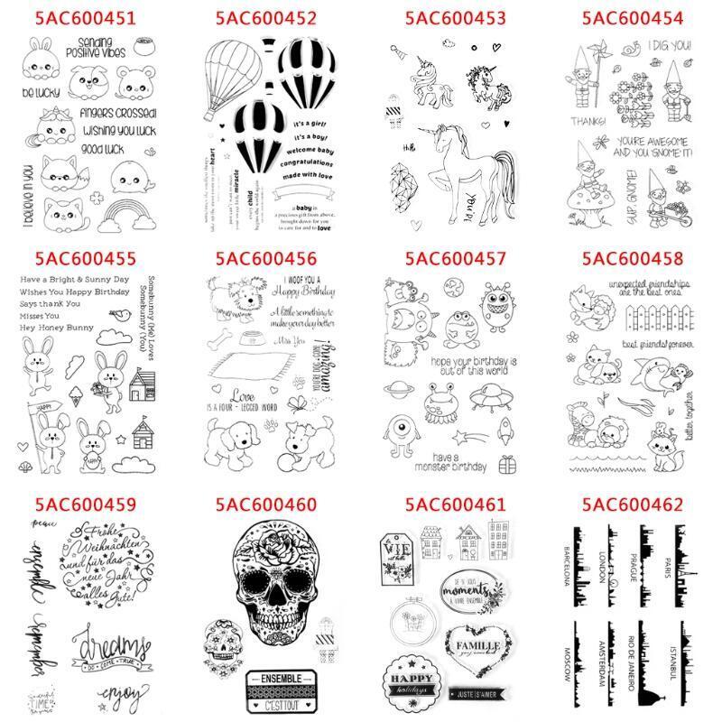 Wishes Clear Stamp Silicone Seal Sheet DIY Photo Scrapbook Craft Card Album S37