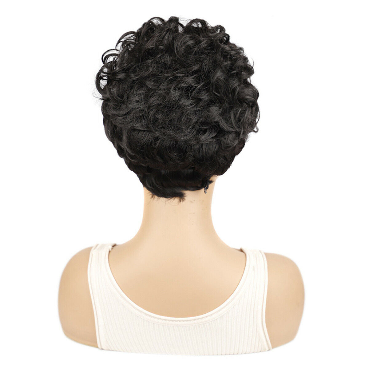 Synthetic Short Afro Small Curly Hair Wigs Pixie Cut Wig for African Women Black
