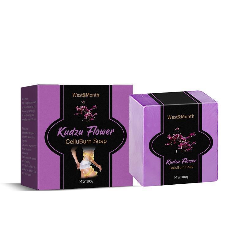 Handmade Purple Bar Soap w/ Kudzu Flower Essence Body Soap Bars for Women & Men