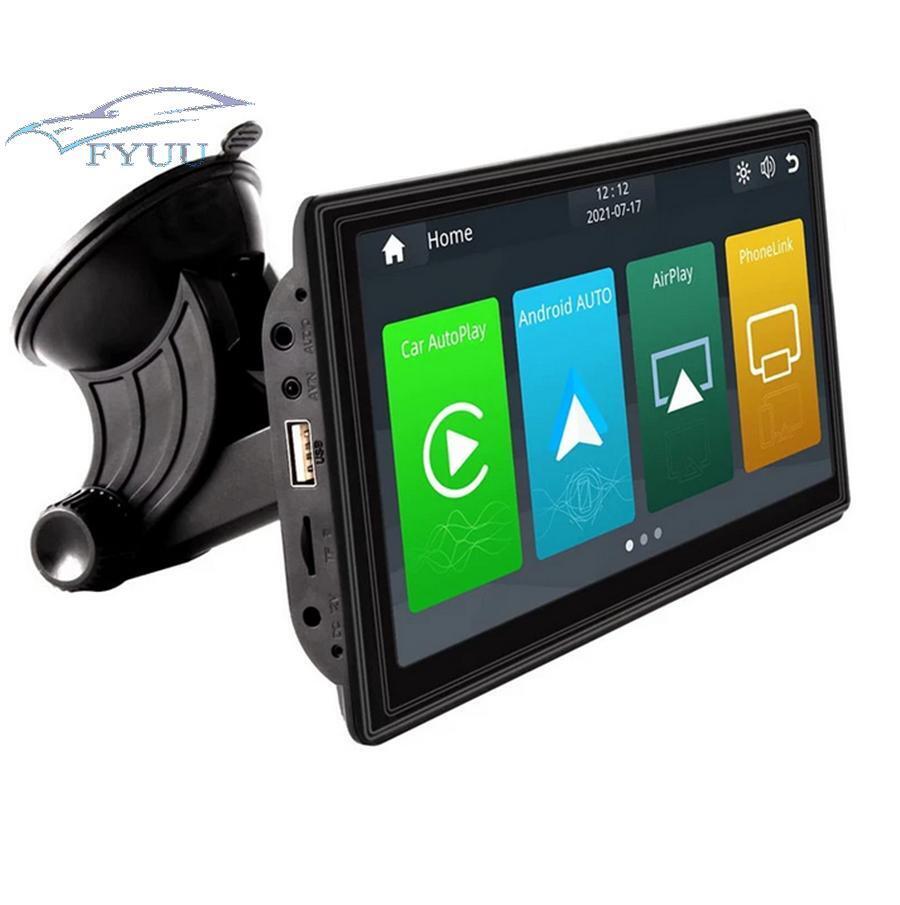 7'' Wireless/Wired Carplay Android Touch Screen Monitor Mirror Link Car Tablet