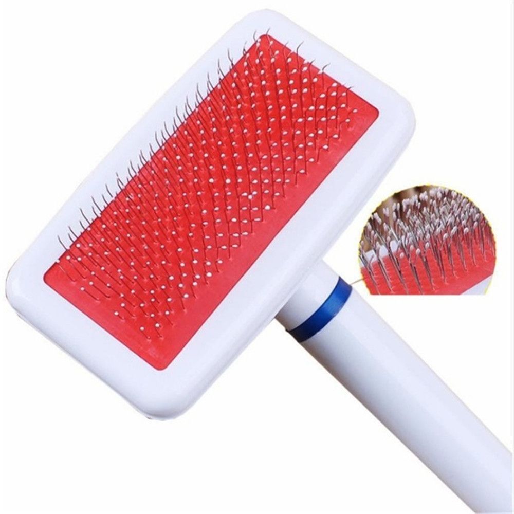 Plastic Fur Cleaner Pet Cleaning Comb Dog Massage Bath Brush Cat Hair Grooming