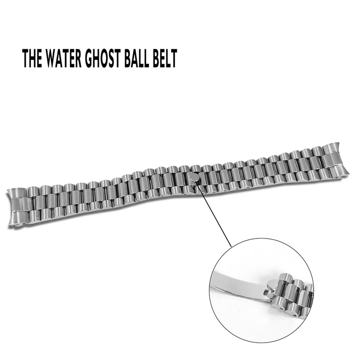 For SUB 40MM Watch Case 20MM Stainless Steel Watch Strap Band Buckle Bracelet