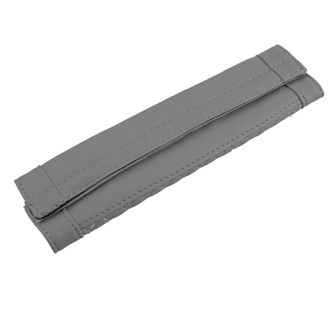 2pcs Grey PU Leather Car Seat Belt Shoulder Relax Cover Cushion Harness Pad