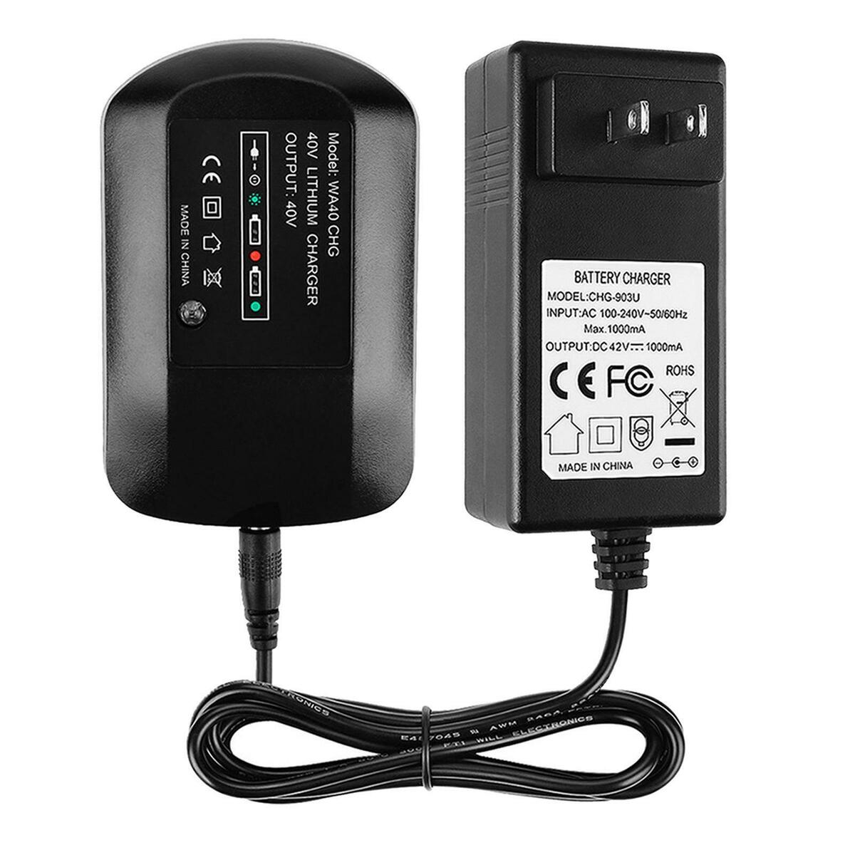 40V Universal  Battery Charger for WG380 WG580 Battery