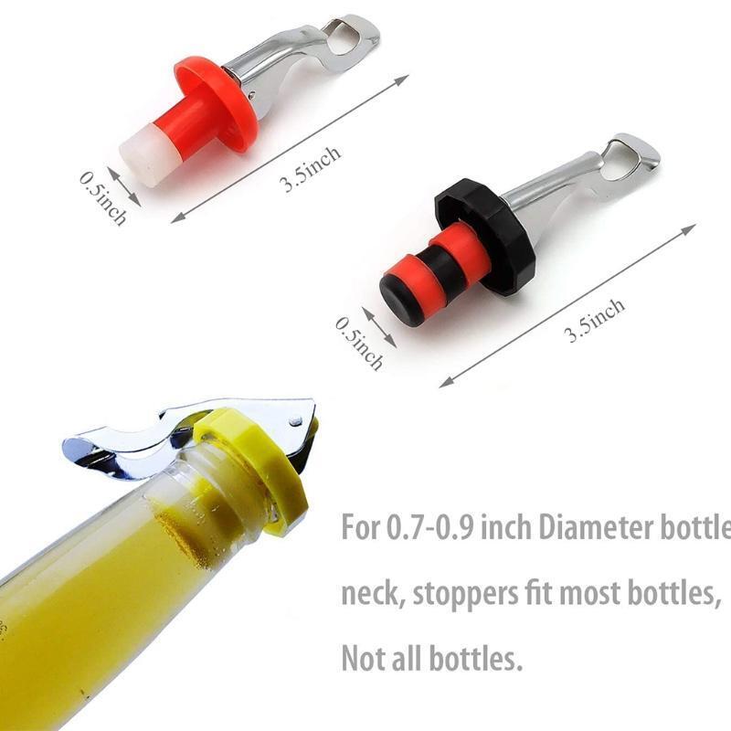 10 Pieces Wine Stoppers Food-grade Silicone Bottle Stopper Expanding Bottle Plug