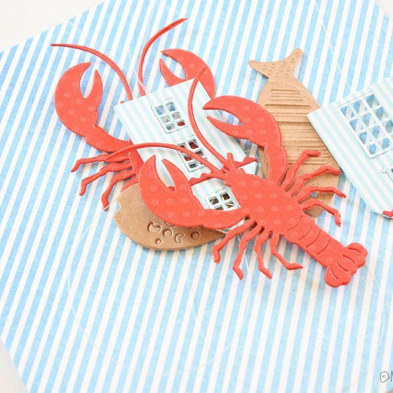 Lobster Metal Cutting Dies Stencil Scrapbooking DIY Album card Paper Embossing