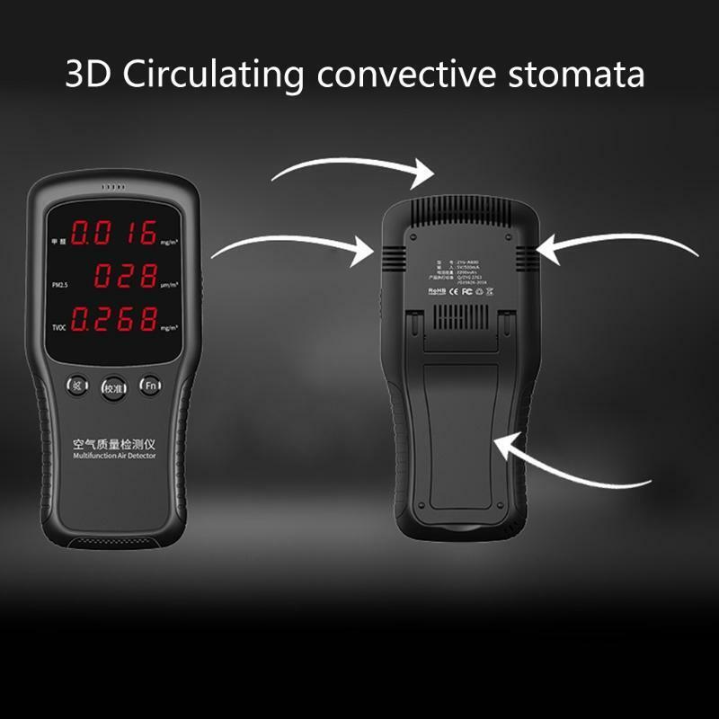 Air Quality Monitor PM2.5 HCHO TVOC Professional Electrochemical Sensor Detector