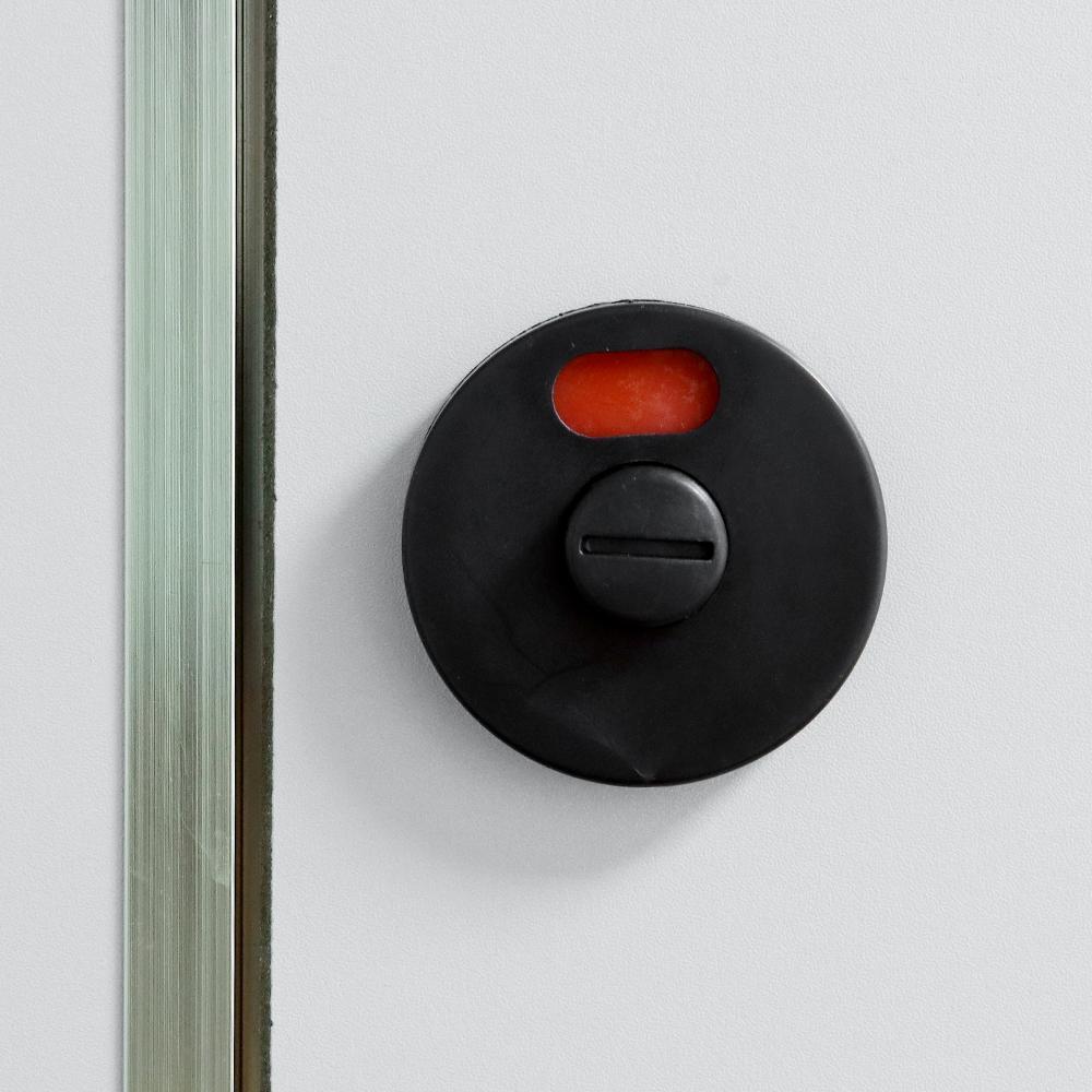 Toilet Nylon Plastic Indicator Buckle Door Lock Black Handle Indicator Lock