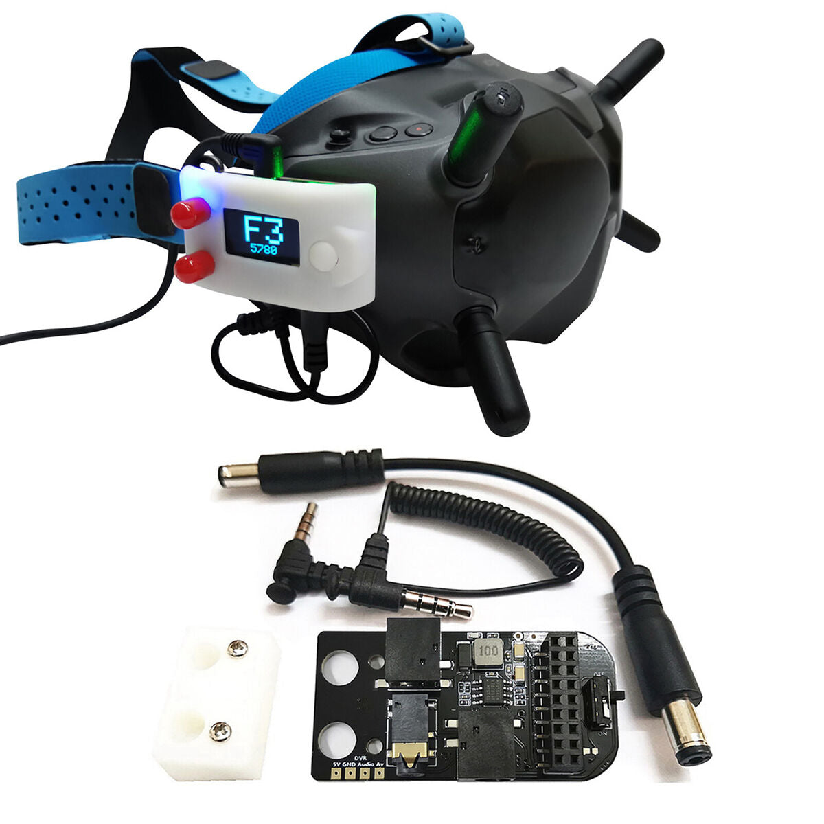 For DJI FPV Goggles V2 Flight External Analog 5.8G RX PORT 2.0 Module Parts A2UK