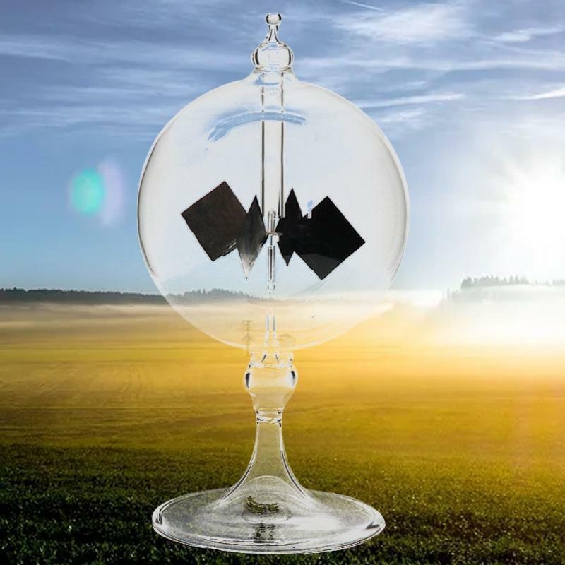 Glass Radiometer Radiation Dosimeter Clear Solar Power Radiometer Vanes Science