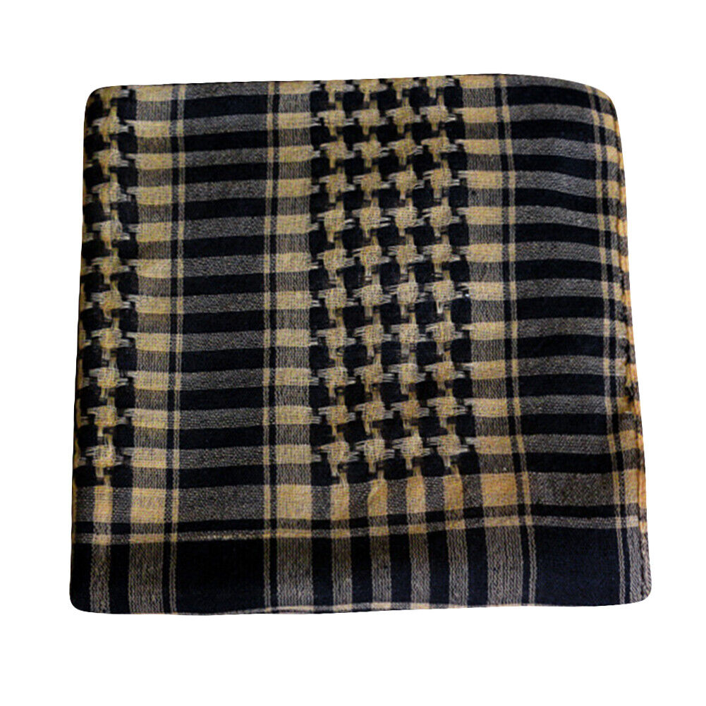 Arab Keffiyeh Shemagh Shawl Scarves Warm Windproof Sports Bandanas (Khaki)