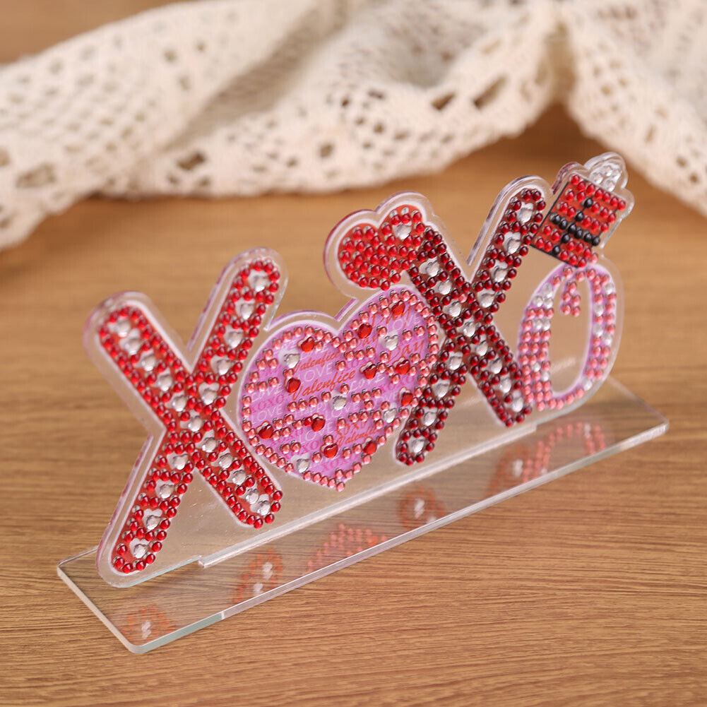 DIY Crystal Diamond Painting Valentines Day Desk Ornaments Kit (CB012)
