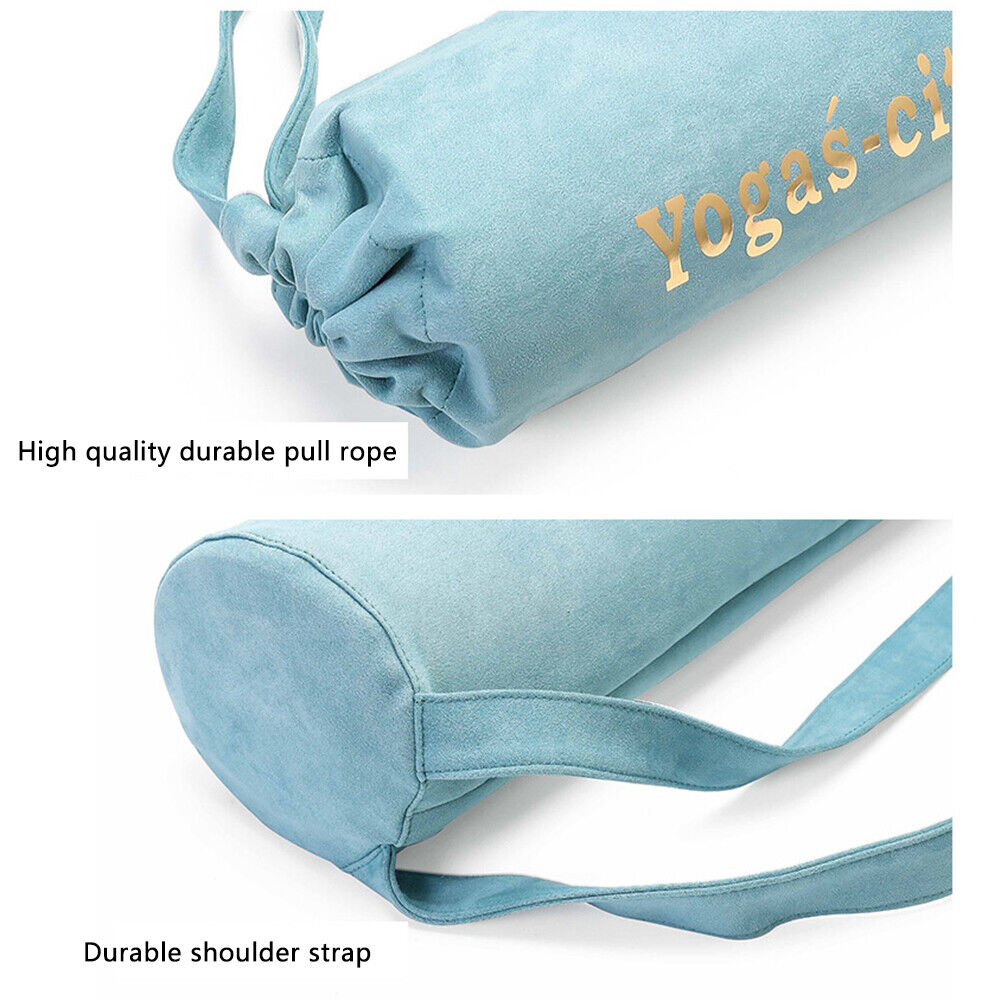 Yoga Mat Shoulder Carrier Bag Exercise Pilates Pads Backpack (Light Blue)