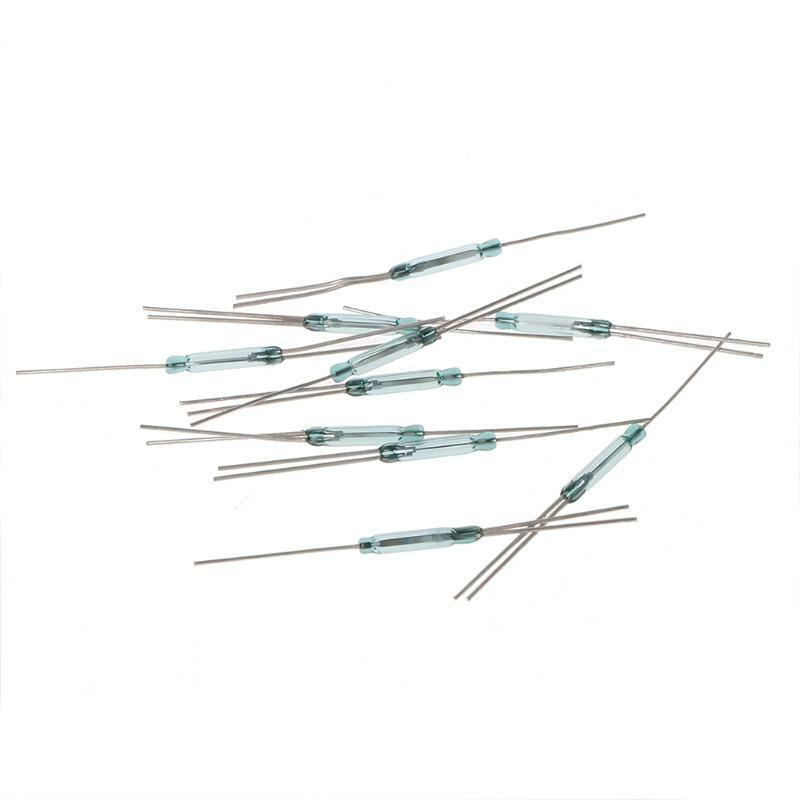 10 Pcs 2.5X14mm 4W 3 Pin Glass Reed Relay Magnetic Switches N/O N/C SPDT