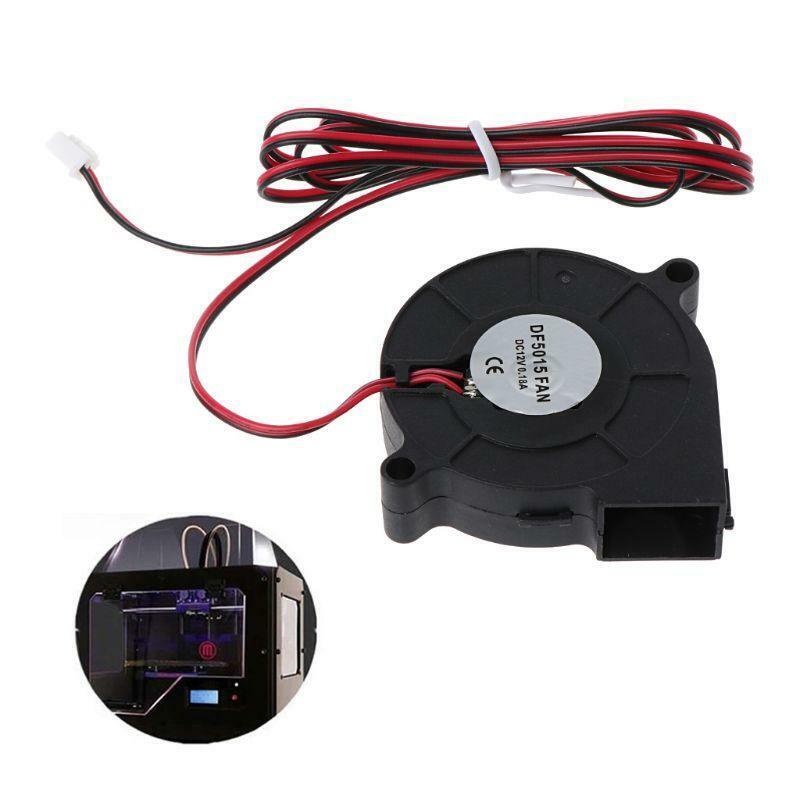 50 x 15mm Blower Fan 12V 5015 Oil Bearing Brushless Hotend Extruder Cooling Fan